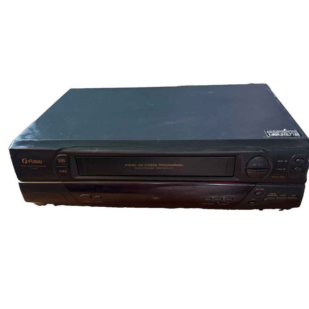 Funai Video Cassette Recorder VHS FT 4500 VCR Tested